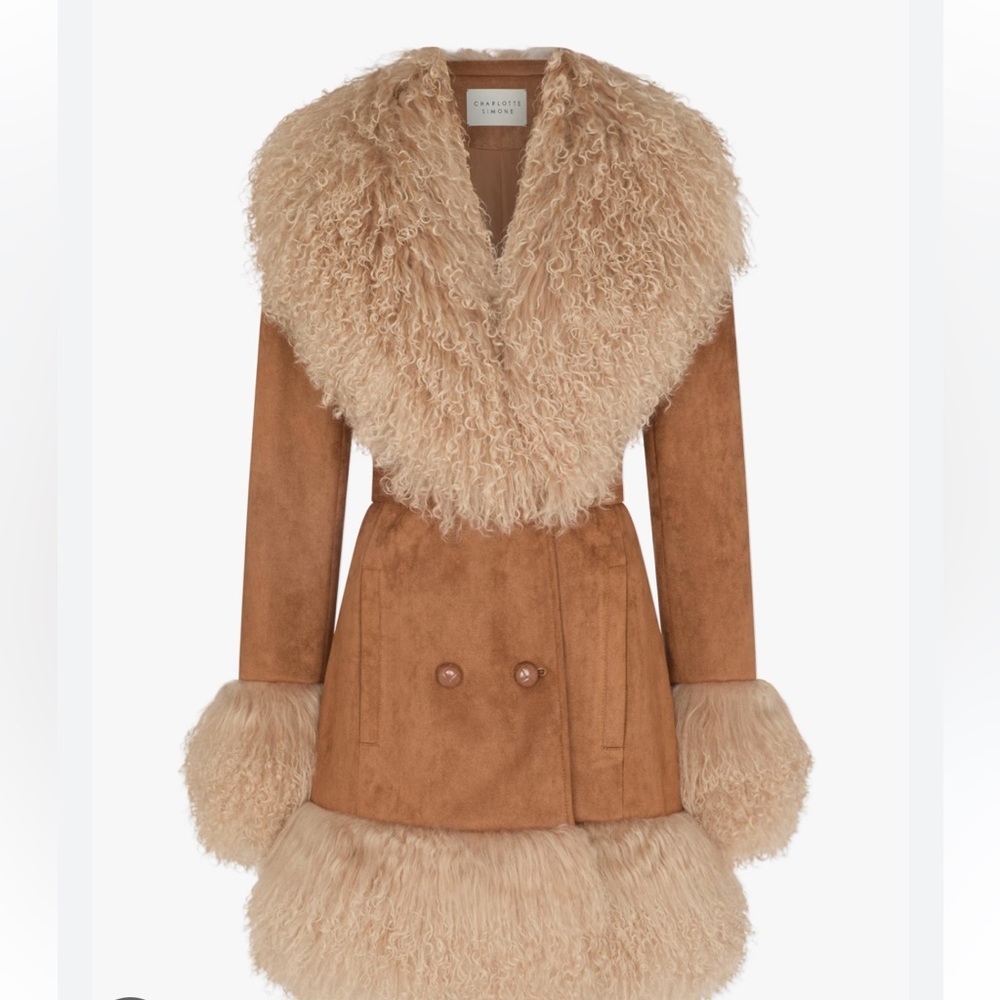 Charlotte Simone Daisy Coat Worn Once size Large (fits small/medium)